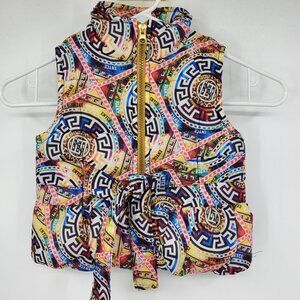 Enyce‎ New York Kid's Printed Tie Front Zip Up Puffer Vest Size 2T